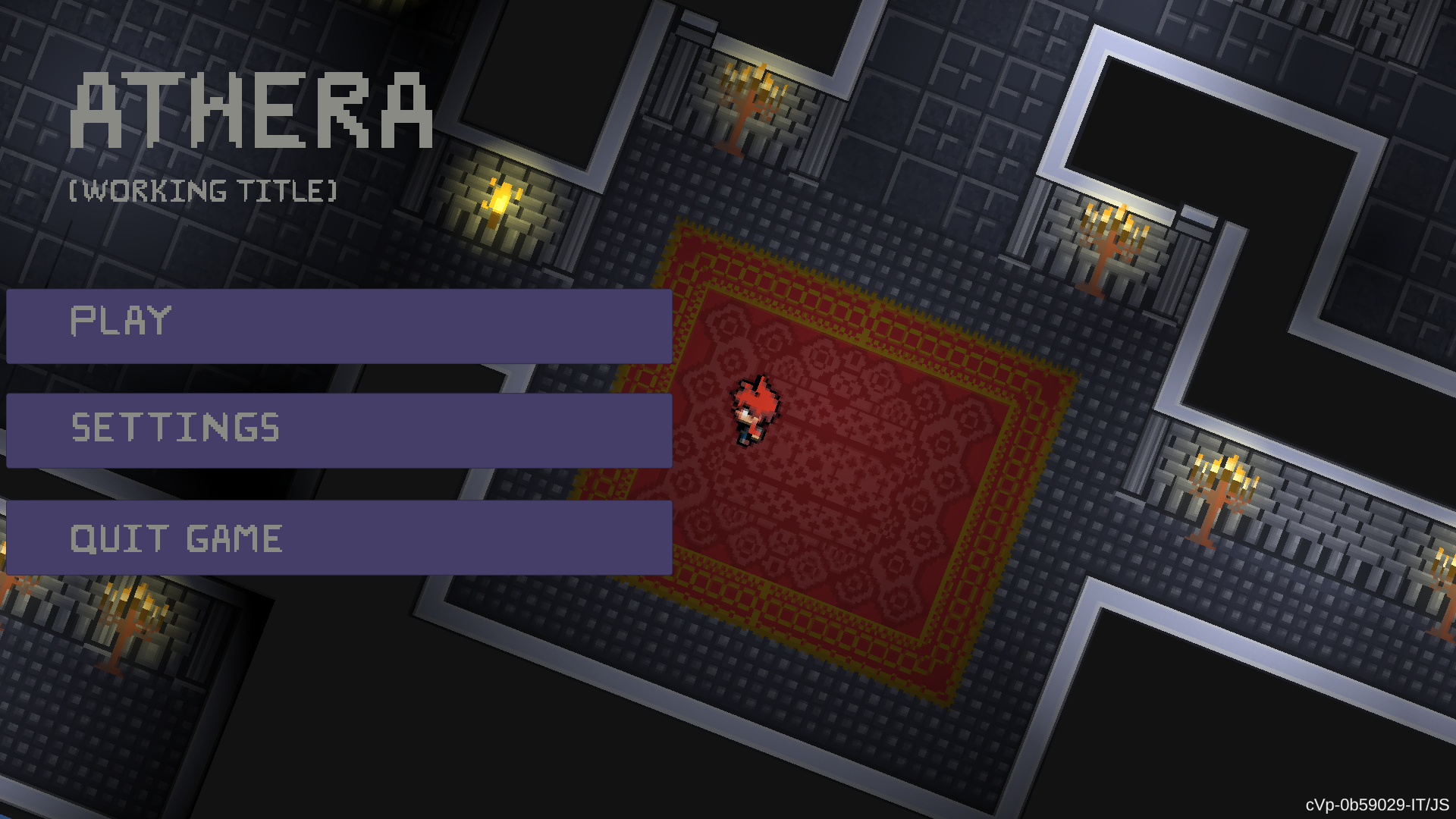 Image displaying a rendered concept of Athera's main menu